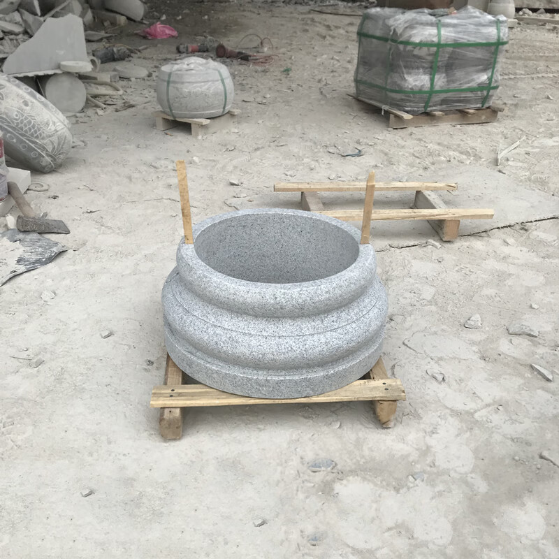 萬(wàn)棠花崗巖空心石雕柱墩子柱礎(chǔ)石青石基石柱腳石柱頂石樣式可定制尺寸 空心直徑10厘米