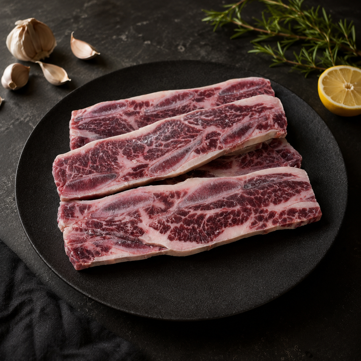 埃丝蓝Iceland澳洲进口原切谷饲牛仔骨1kg  家庭大包装 烧烤煎炸食材