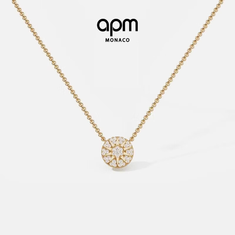APM Monaco Soleil星罗盘太阳花项链女款高级感送女生女友老婆生日礼物