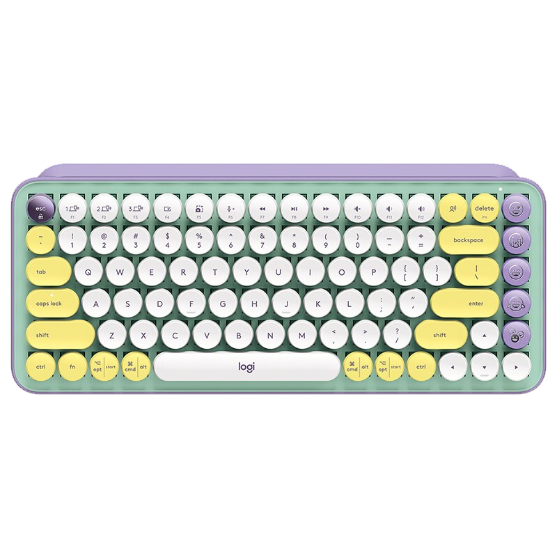 罗技（Logitech） POP Keys无线蓝牙机械键盘套装 游戏办公键盘 女生可爱便携 TTC轴 【键盘+LogitechOptions    399元