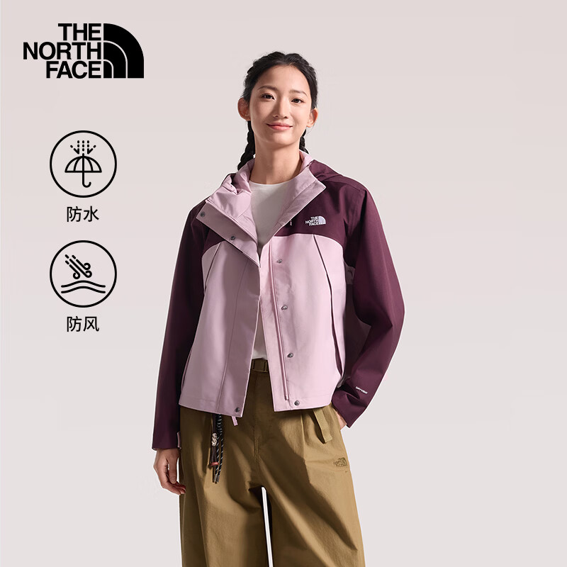 北面（The North Face）北面冲锋衣女防水外套A字廓形短款户外防风新款 0DA M