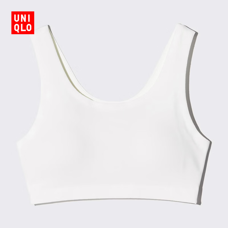 优衣库童装女童AIRism背心式少女文胸发育内衣485429 485429/00白色 L /160 cm