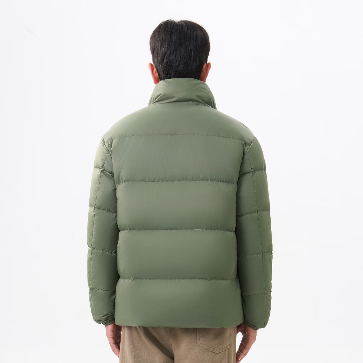 千仞岗新款秋冬短款羽绒服立领百搭休闲日常通勤保暖时尚外套男士防寒服 松柏绿 L (170)