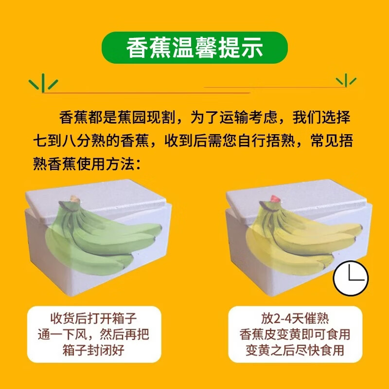 广西小米蕉 粉蕉 新鲜水果 5斤