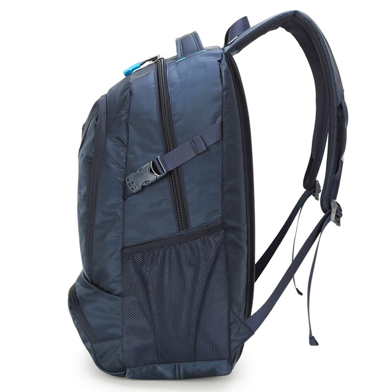 卡拉羊休闲双肩背包电脑包男包大中学生书包韩版潮大容量旅行登山包 藏青