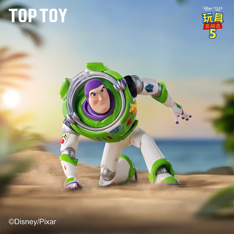 TOP TOY迪士尼玩具总动员5巴斯光年冒险行动系列盲盒生日礼物单盒