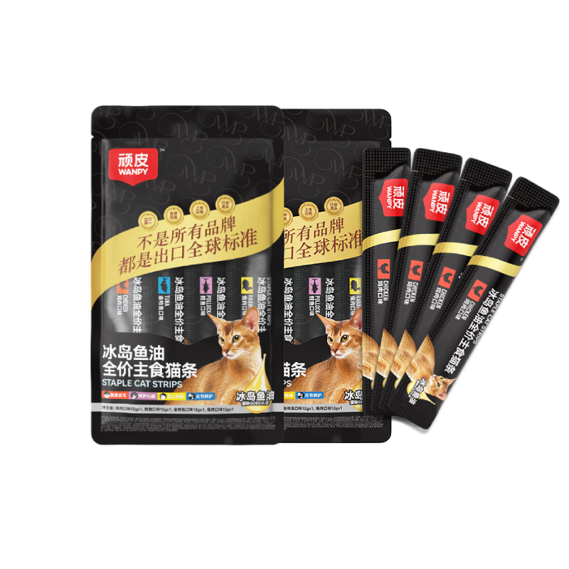 顽皮鱼油主食猫条12g*10支 5.9元，顽皮兔肉主食猫饭50g*6包 12.4元 - 86线报