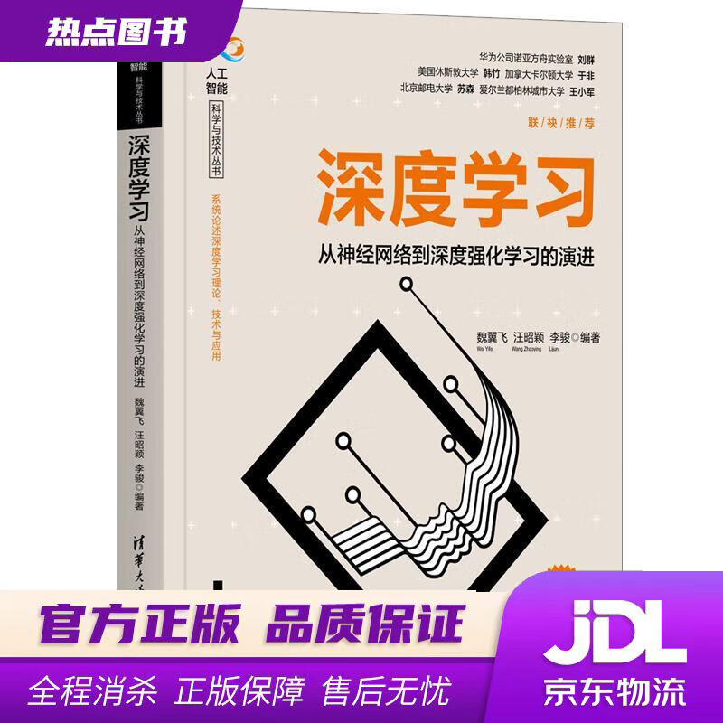 【新华书店】深度学习——从神经网络到深度强化学习的演进 魏翼飞,汪昭颖,李骏 清华大学出版社