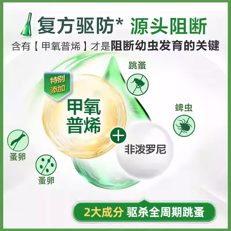 体外驱虫非泼罗尼滴剂猫咪滴剂除跳蚤成猫恩幼猫体外跳蚤 进口非泼罗尼猫 0.5ml*1支 /拆售