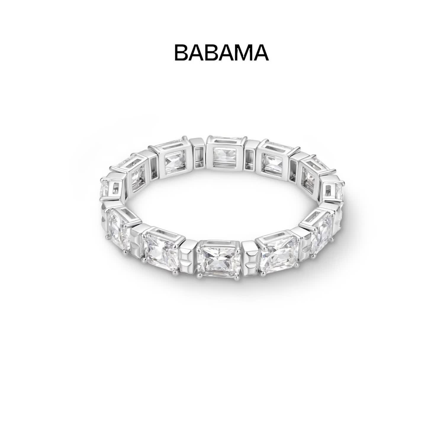 BABAMA TIDE冰晶手串男轻奢时尚首饰情侣手链手镯七夕情人节送女友生日礼物 冰晶手串18cm