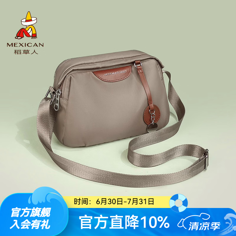 稻草人包包女包2026新款手提包简约通勤水桶包斜挎包生日礼物送女友闺蜜 大象灰-款式6