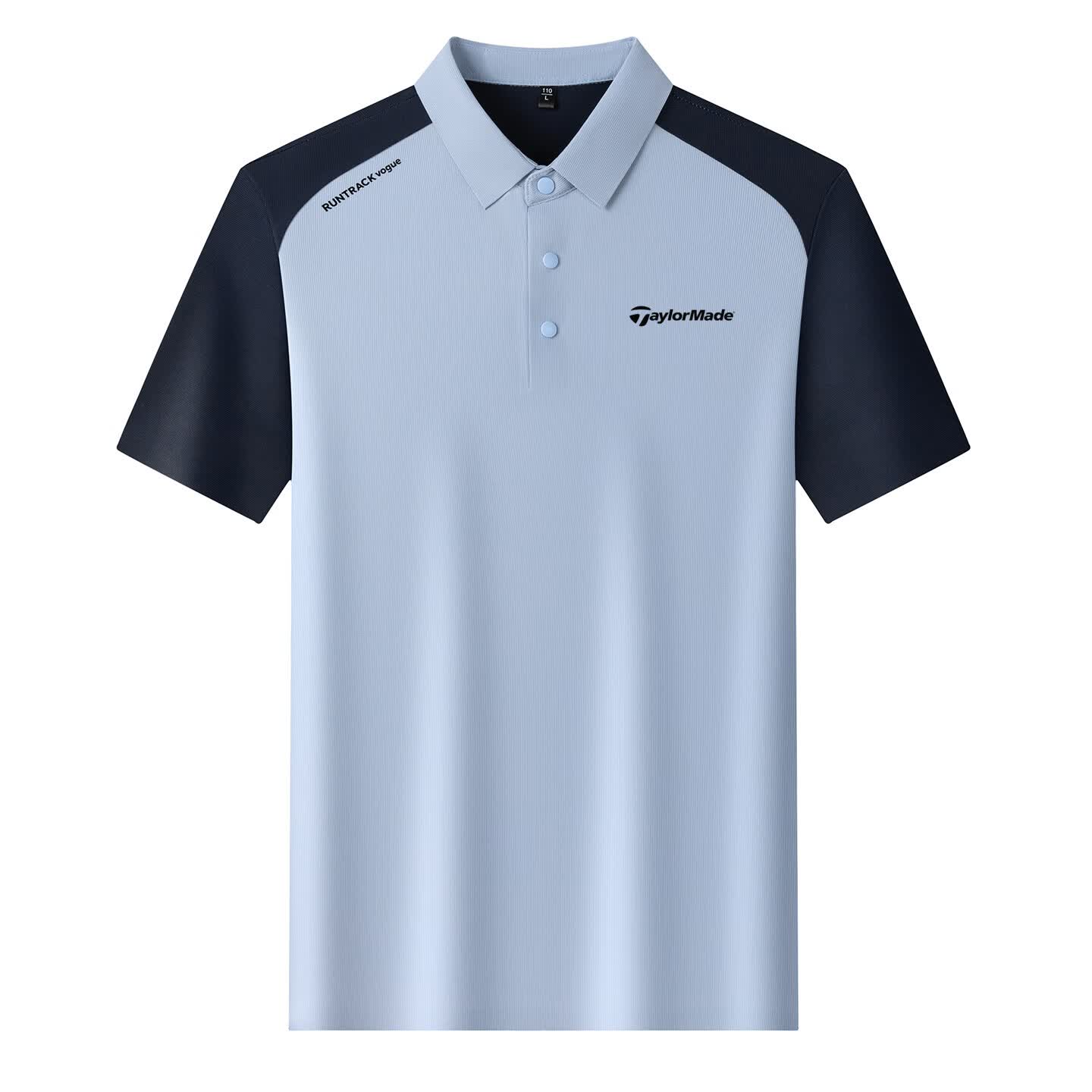 Taylormade泰勒梅男士polo衫冰丝短袖夏季男装男士短袖休闲短袖 月光蓝 常规 4XL 建议180-200斤