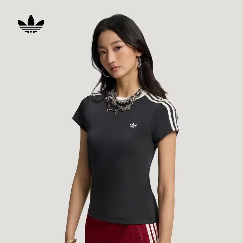 阿迪达斯（adidas）Original三叶草2026年女子TALIORED TEE W修身运动短袖T恤 KT7789 M