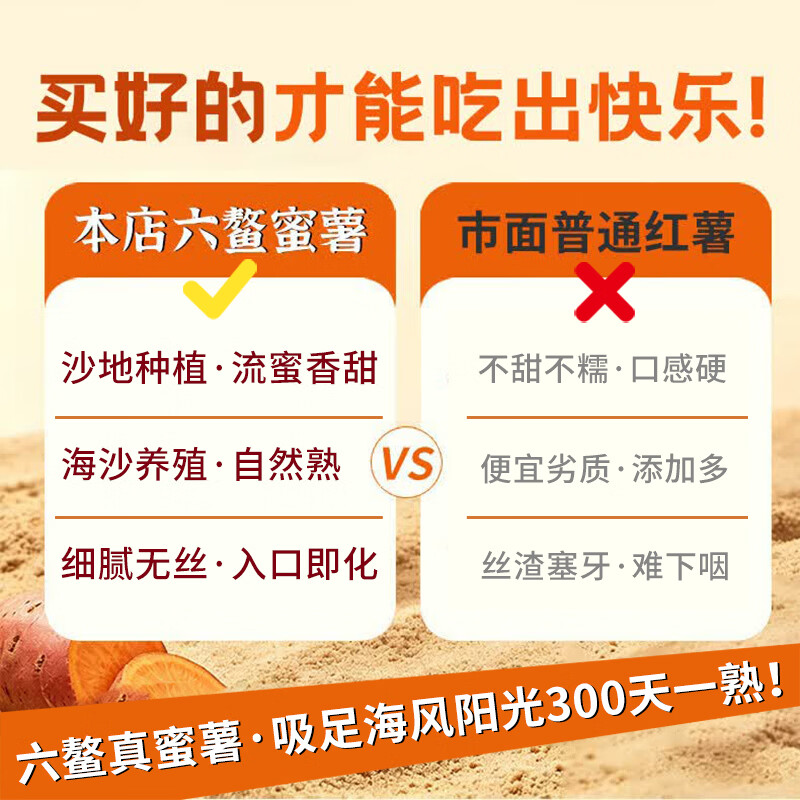 正宗漳州六鳌蜜薯沙地红薯新鲜现挖糖心地瓜番薯源头直发 5斤【蒸煮烤都好吃】软糯细腻 正宗出口级品质