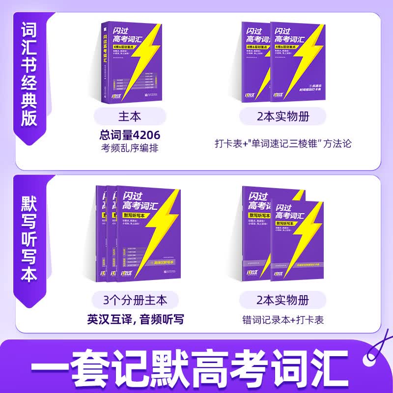【准高一】2027高考词汇闪过经典版高中英语3500词单词书乱序版准高一高二高三复习资料单词语法专项训练高频词汇高考真题 2027【全科备考】高考词汇经典版+语法+默写本
