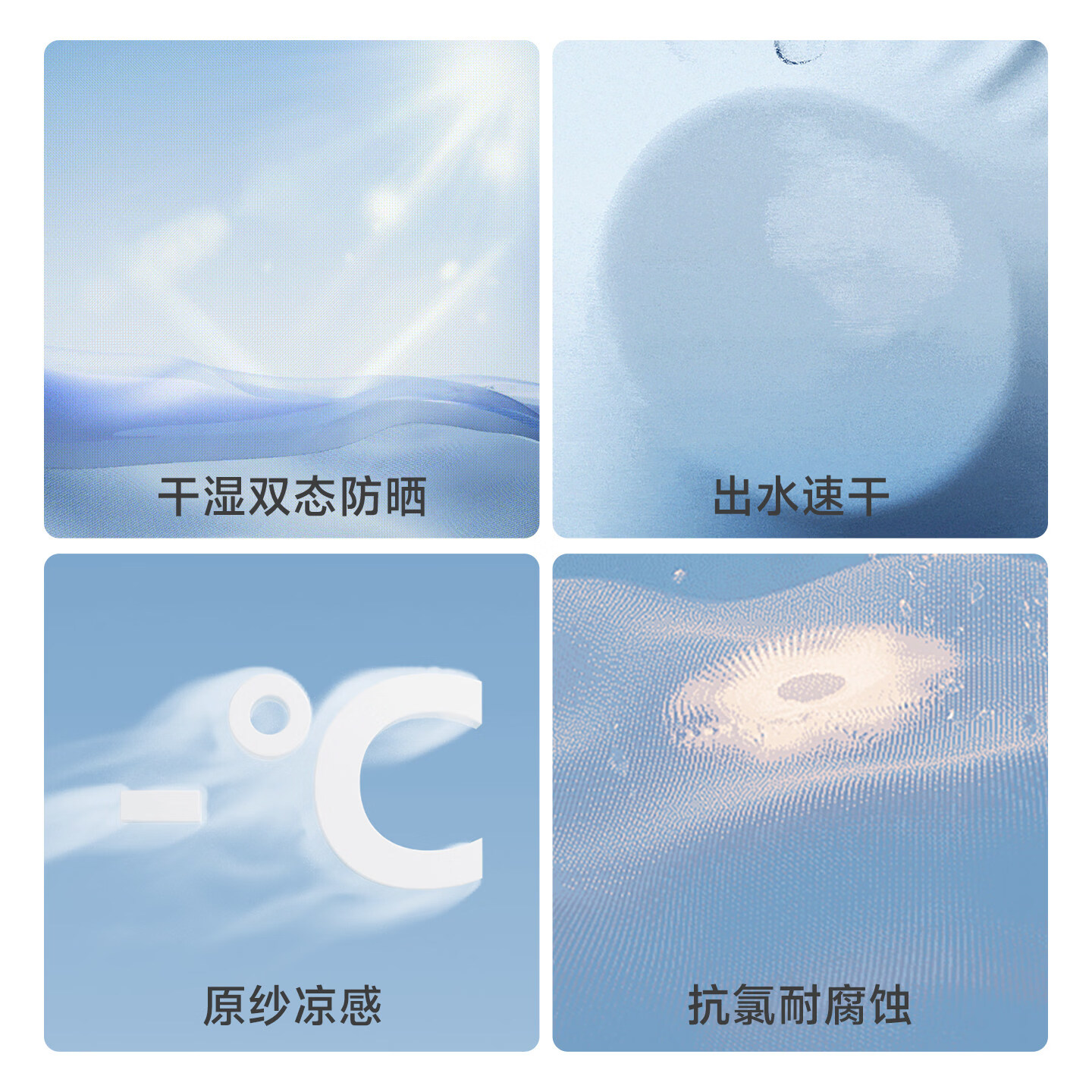 欧孕(OUYUN)欧孕儿童泳衣男女宝宝海边防晒分体式泳装小男孩女童超好看游泳衣 薄荷初夏 【速干凉感 抗菌防晒】 90 【推荐身高73-82CM】