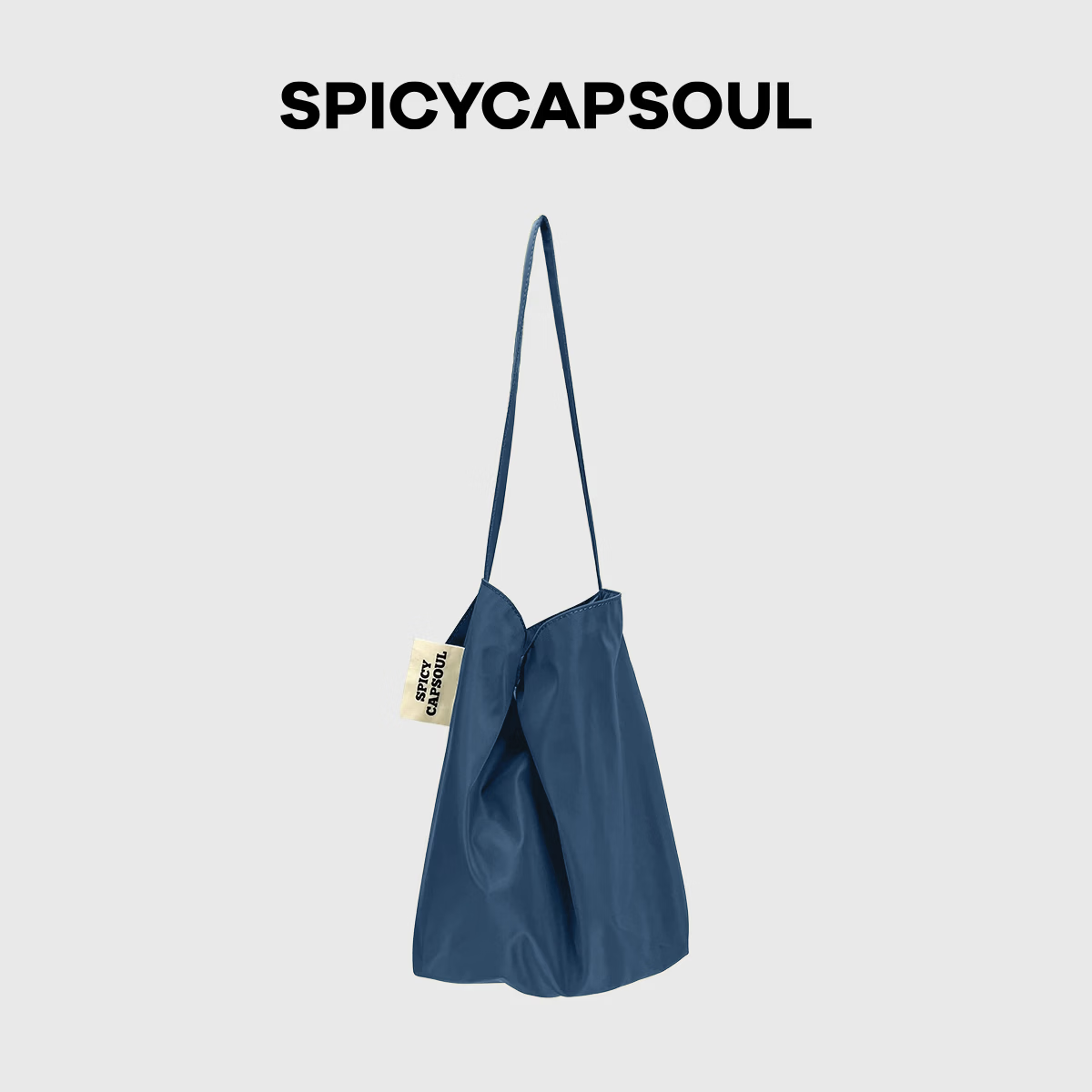 SPICYCAPSOUL【邂逅】池金物明星同款原创定制面料单肩包极简慵懒风托特包 【邂逅】高粱红 48小时内发货