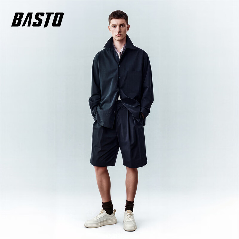 百思图（BASTO）夏季透气网面鞋男2026新款百搭男士休闲板鞋软底防滑耐磨鞋子 白杏色 41 【运动鞋码】