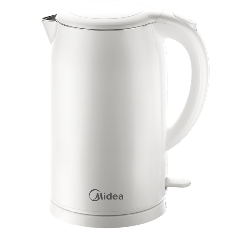 美的（Midea）电热水壶烧水壶 2L大容量泡茶 304不锈钢0涂层 1800W快速加热MK-SH20M320