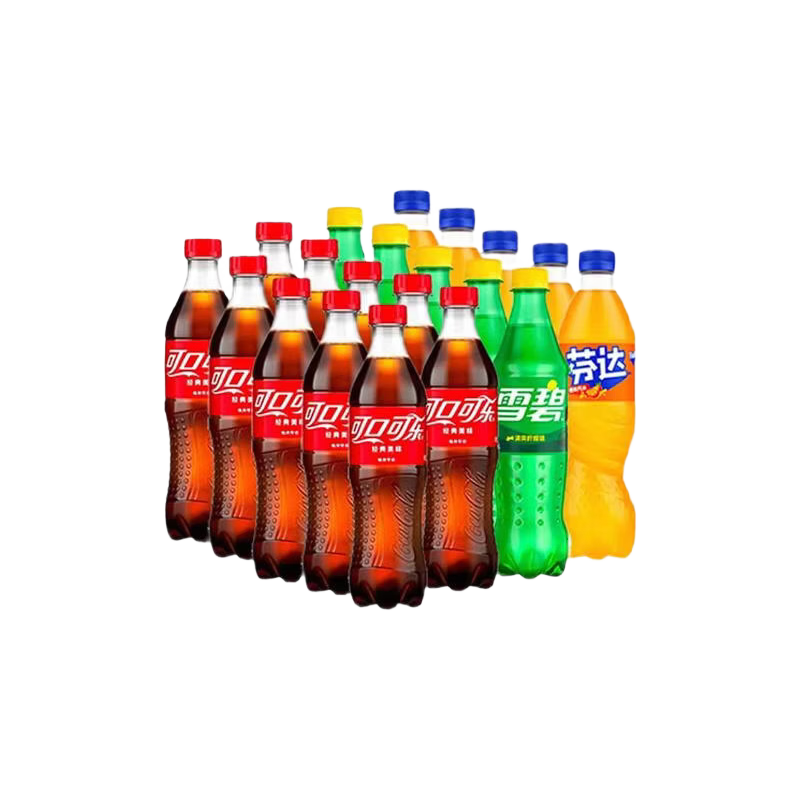 可口可乐(Coca-Cola)含糖碳酸饮料汽水 零度无糖 500ml整箱装 混合装500ml*20瓶 可口可乐经典