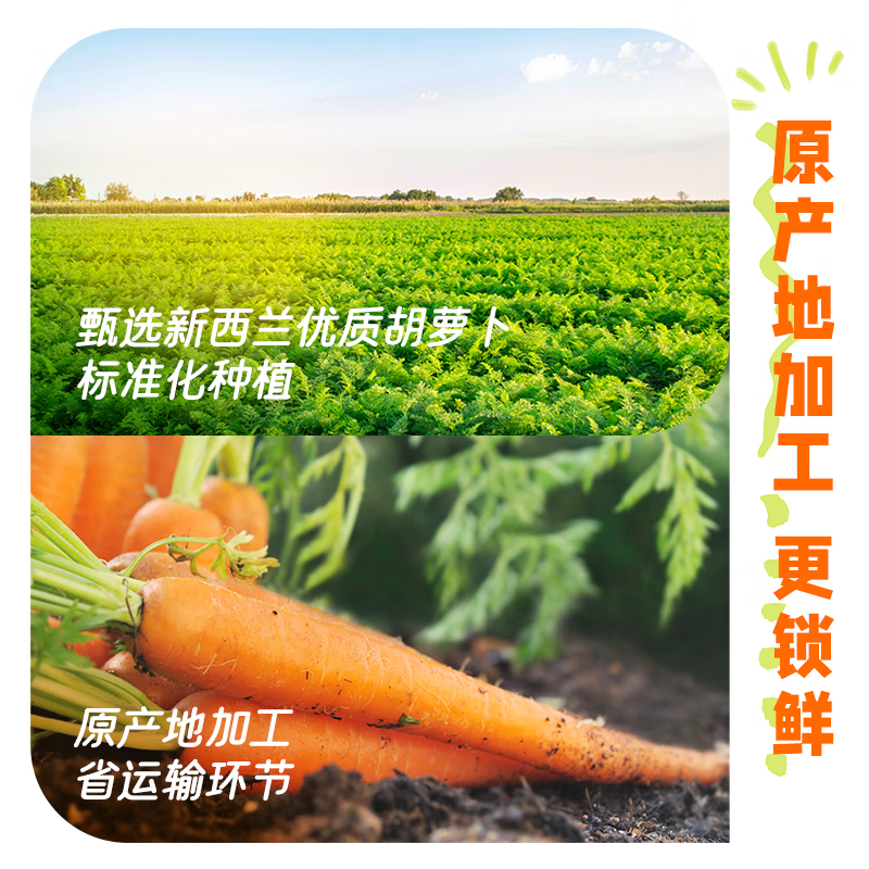 可果美日本进口100%胡萝卜汁整箱装果蔬汁健康饮料冷藏蔬菜汁轻断食 100%胡萝卜汁200ml*12盒