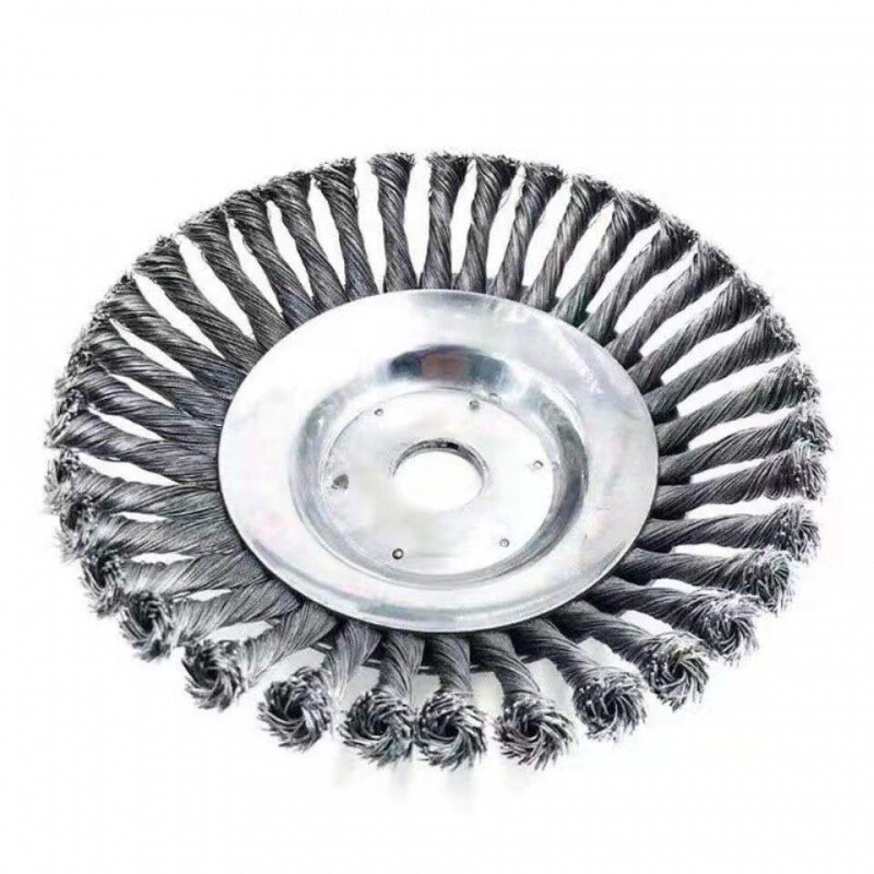 五羊一郎6寸8寸割草机除草轮 钢丝轮园林除草刷200mm钢丝打草头通用除草盘 6寸除草轮