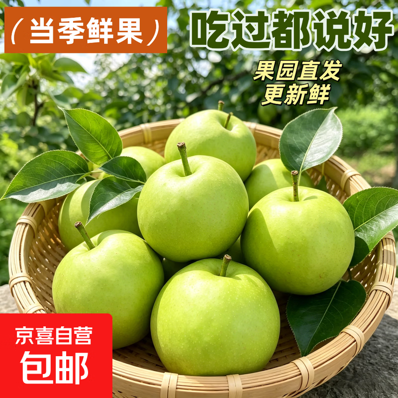 【新果现摘】安徽正宗青皮梨新鲜水果脆甜多汁无渣爽口梨子翠冠梨 翠冠梨带箱3斤（净重2.5斤） 单果200g+（商超品质）