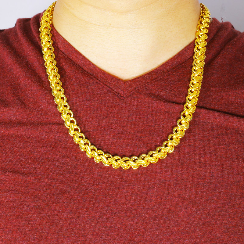 千影珠宝 黄金项链男士9999足金男款泰国链粗重大加粗长送朋友礼物送