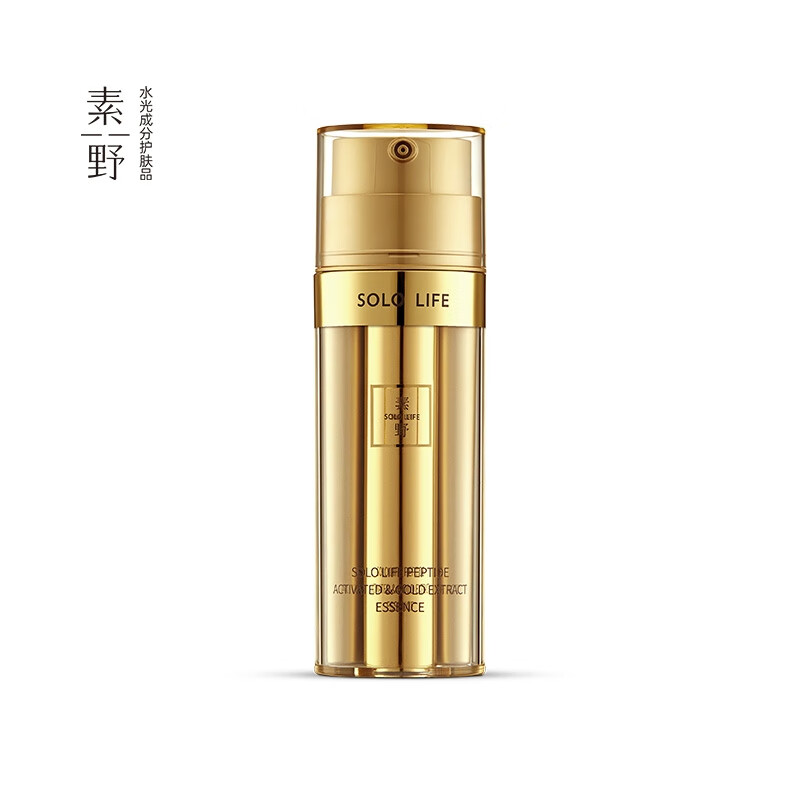 素野金多肽抗皱紧致赋活修护套装 洁面水乳液面霜4件套+眼霜+提拉面膜 金多肽4件套双萃精华眼霜面膜