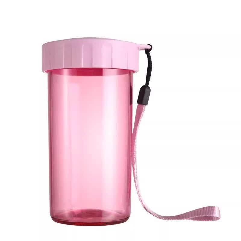 特百惠（Tupperware）雅致随心水杯300ml运动水瓶塑料可携式学生专用高颜值女 浅柔蜜粉300ml