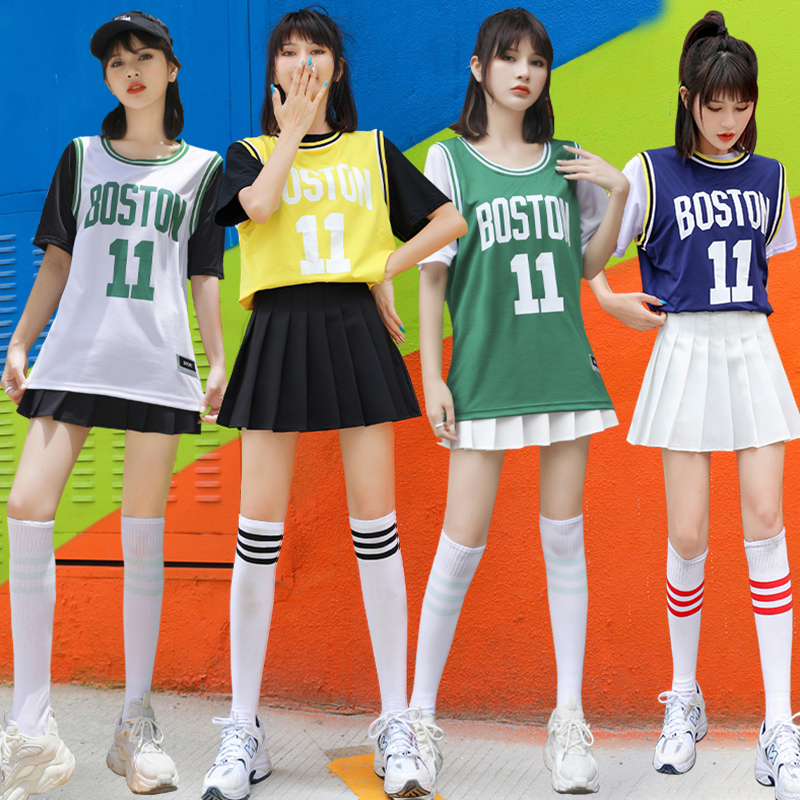 啦啦操服装成人大学生 女团成人篮球宝贝拉拉队啦啦操青春活力舞蹈