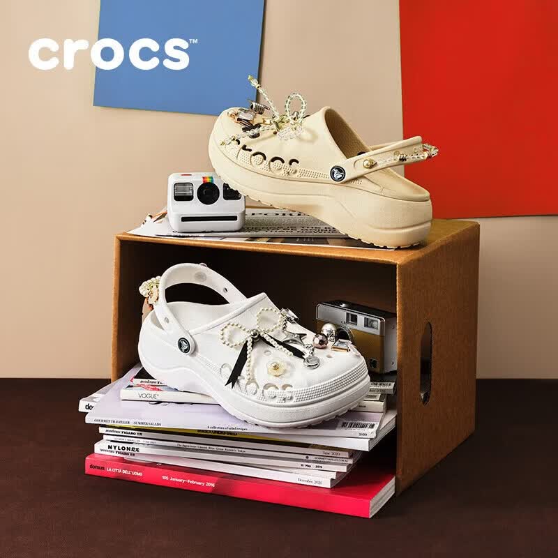 CROCS卡骆驰贝雅云彩女士洞洞鞋|208186 冬日白-11S 36/37(230mm)