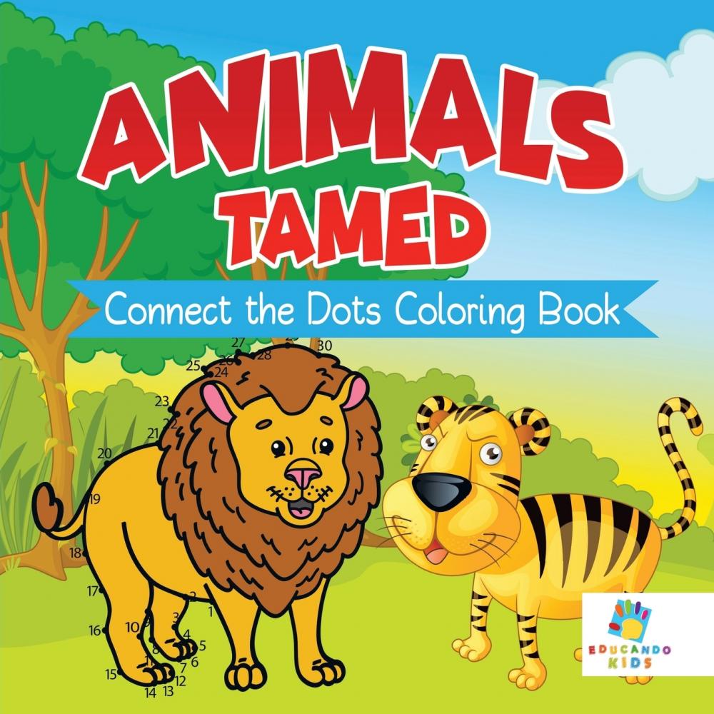 【预售 按需印刷】animals tamed | connect the dots coloring book