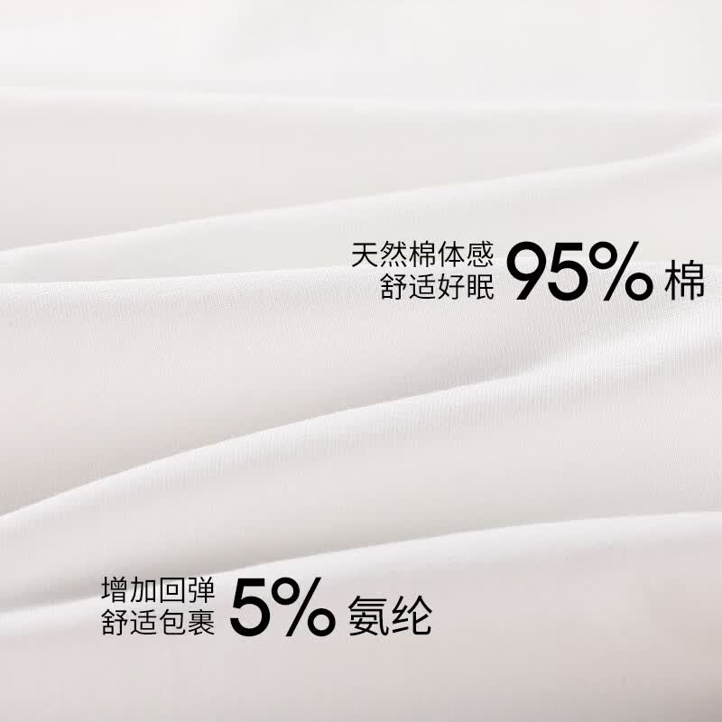 秋鹿【清仓断码】睡衣女夏季纯棉圆领短袖中长睡裙/单裤/单衣家居服 黑色【背心/男】 纯棉+氨纶 2XL