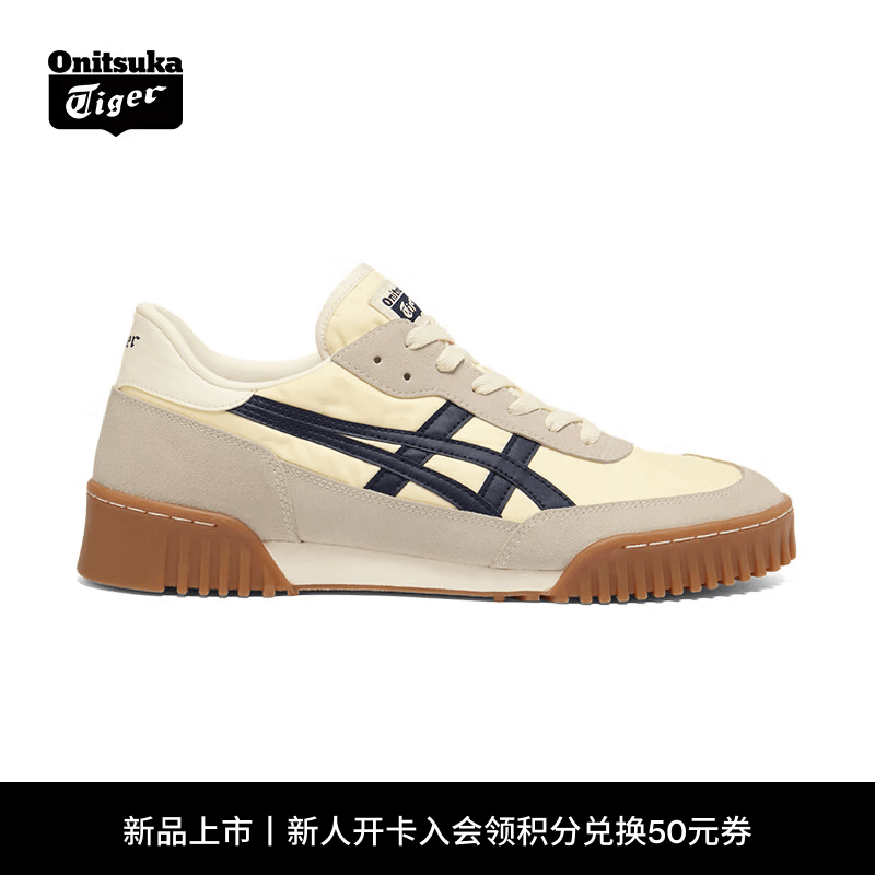 Onitsuka Tiger鬼塚虎复古运动休闲鞋 时尚舒适男女鞋  ROTEMIT™ 米白/蓝色 40