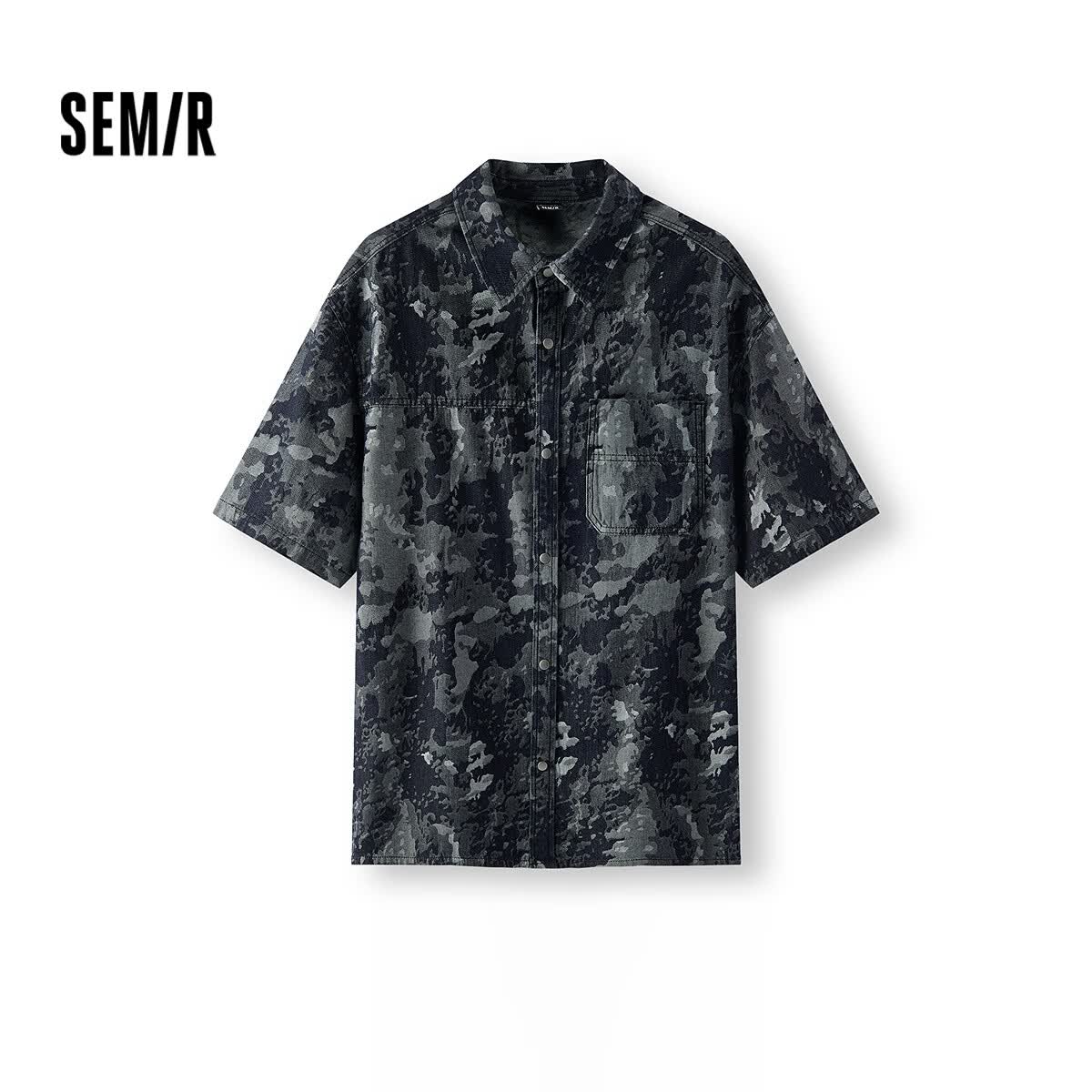 森马（Semir）【t恤福袋】短袖t恤男女夏季休闲百搭上衣情侣款 R款-黑蓝色调00398 XL