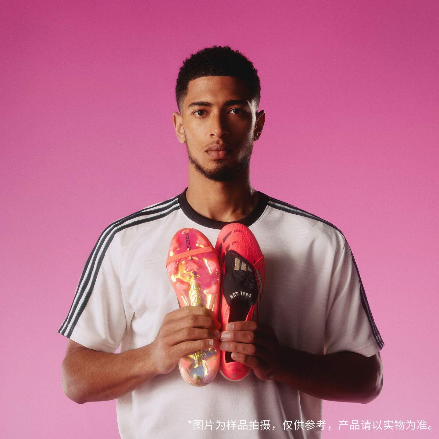 adidas PREDATOR ELITE FT AG人造草皮短钉足球鞋男女阿迪达斯 漩涡荧光红/铬灰/黑色 45
