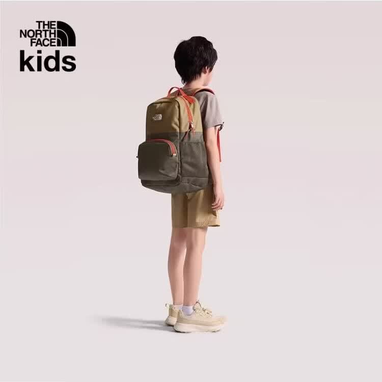 北面（The North Face）儿童双肩背包27L书包男女户外新款T|8EEW NVO/雪松绿/乌木绿