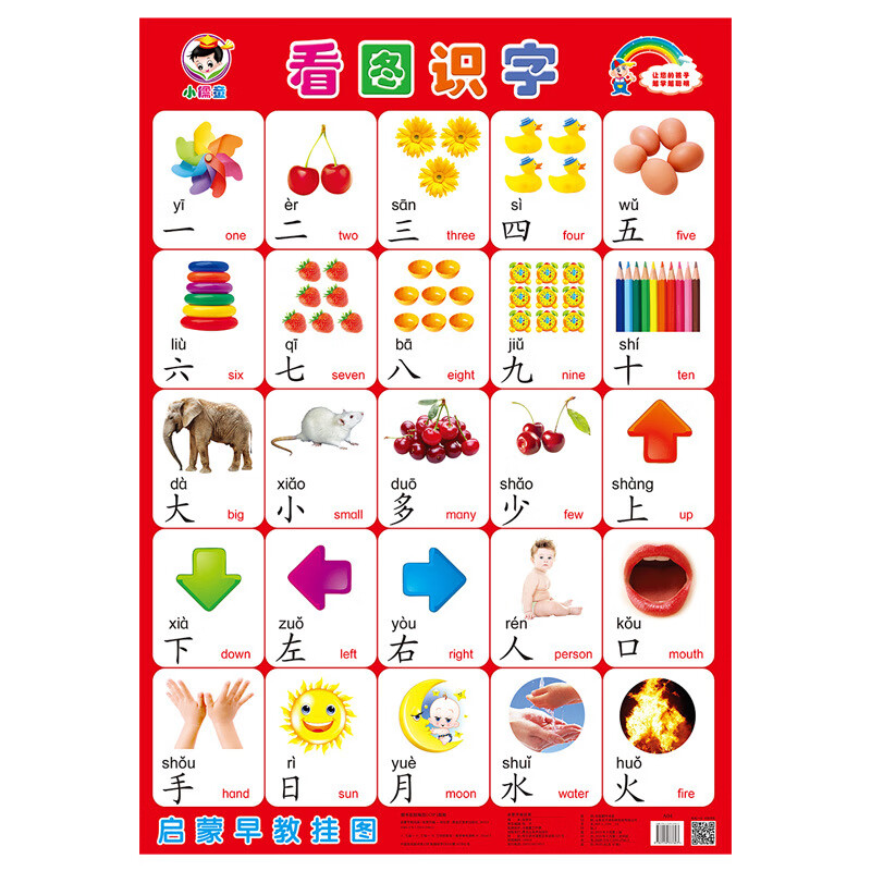 小儒童宝宝无声识字汉语拼音挂图幼儿园早教墙贴画数字英语唐诗启蒙