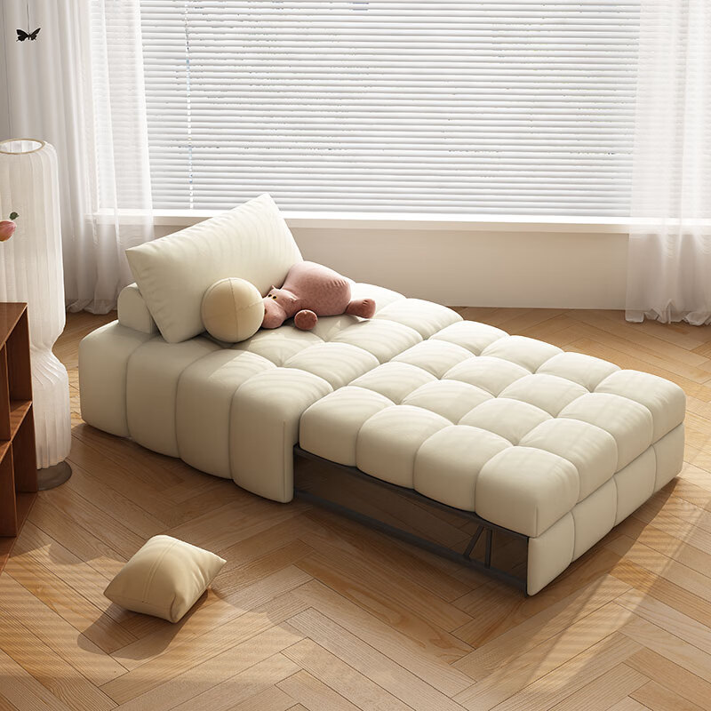 栾仙沙发折叠床两用沙发床客厅泡芙沙发可定制单人伸缩午休日式沙发床