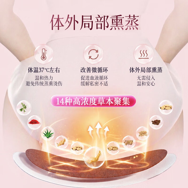 仁和雪莲护理贴水润阴道干涩补水私处祛味保湿抑菌保养护理 1盒6贴【十四种草本精粹】雪莲护理贴