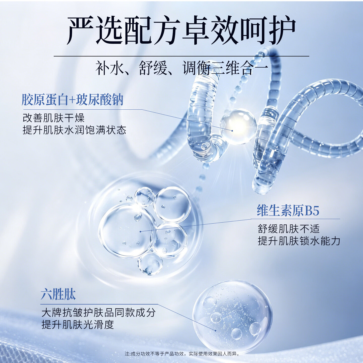 夫专家水光胶原蛋白面膜5重神经酰胺六胜肽熬夜舒缓补水保湿护肤品男女 【水润嫩肤】胶原蛋白面膜5片