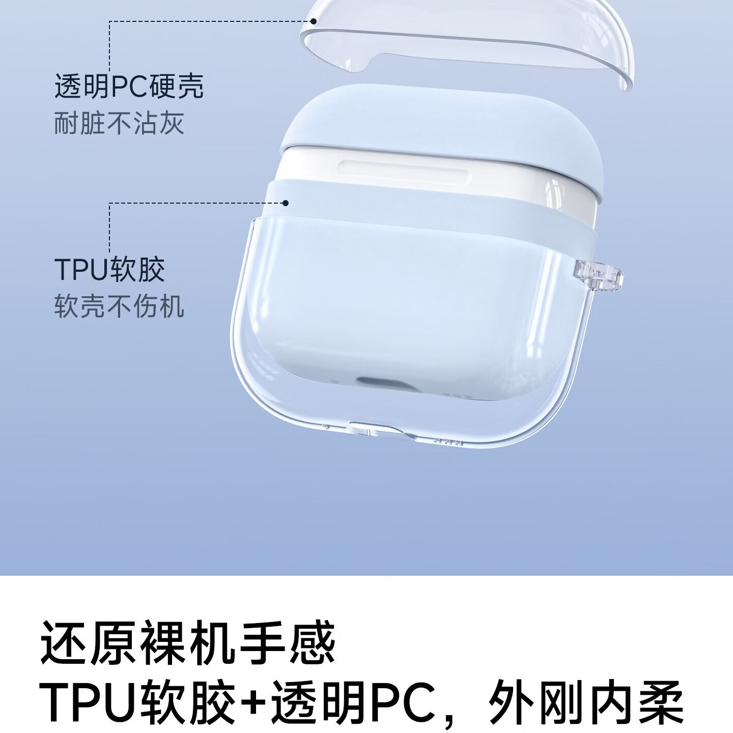 优思顿适用airpods pro3保护套硅胶airpods5保护壳苹果耳机air4保护套耳机壳4代盒主动降噪版高级感 【星宇橙+挂绳】裸机手感+双层保护+外刚内柔 苹果 AirPods Pro3 第三代