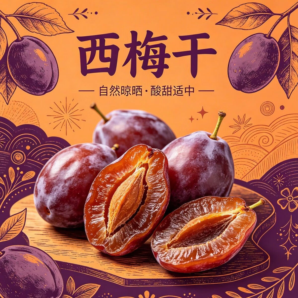 西梅干酸甜可口果脯蜜饯日常解馋独立包装休闲办公室小零食 西梅干 15包*1箱