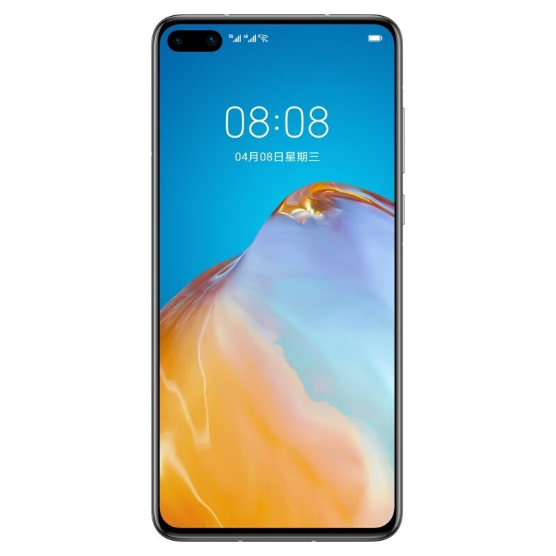 huawei p40 直面屏手机5g全网通鸿蒙麒麟990双卡双待99换新件机 冰霜