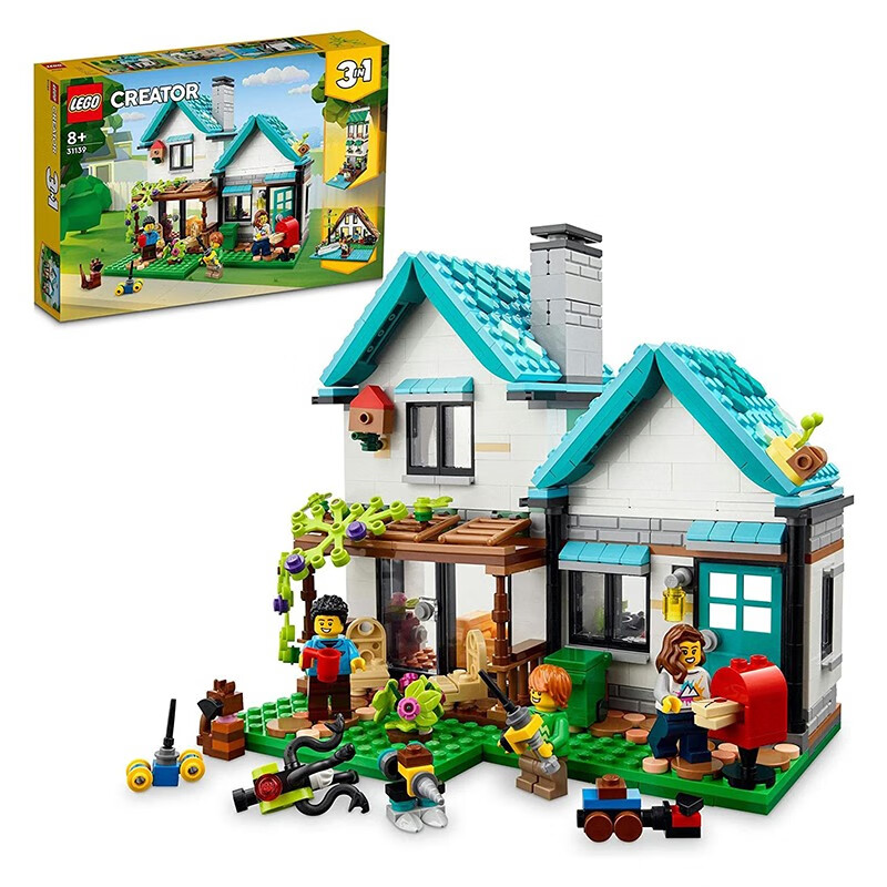 乐高(lego)【海外直邮】创意三合一系列儿童拼搭积木玩具男女学生智益