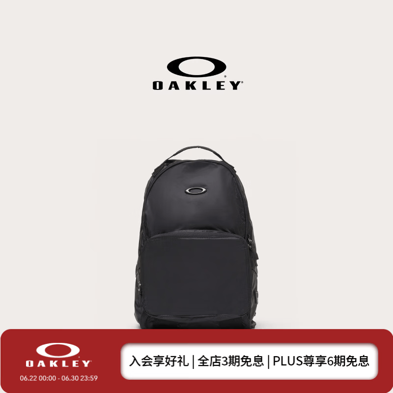 OAKLEY欧克利潮流背包双肩包时尚休闲背包FOS901957 黑色-02E（L 24CM*W 5CM*H 18CM 容量17.5L） U