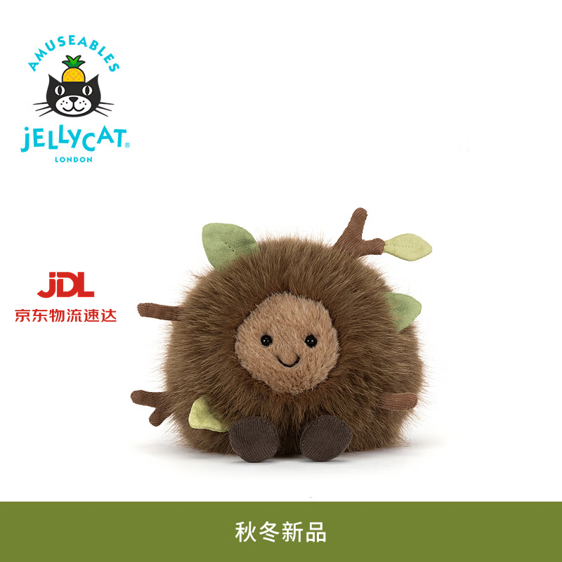 Jellycat趣味木尔希林地精灵毛绒玩偶公仔送礼生日礼物2026秋冬新品 棕色 One Size