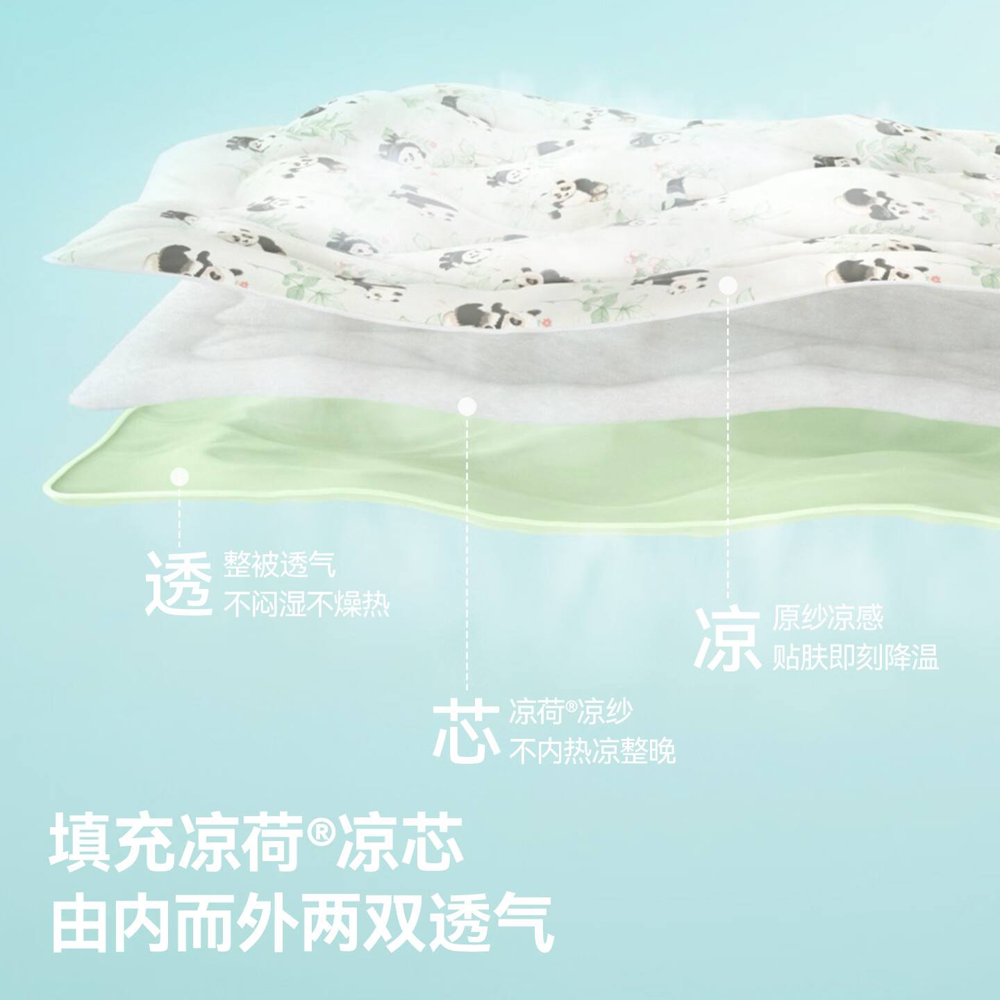 贝肽斯薄荷夏凉被春夏季母婴儿童空调被子薄款盖毯单双人可机洗抗菌被子 天空星旅【薄荷清凉 10A抗菌】 120cm*100cm