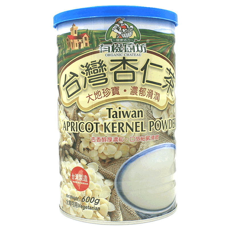 有機廚坊;ORGANIC CHATEAU臺灣進(jìn)口杏仁茶杏仁粉南杏仁粉 600克 早餐谷物沖飲品